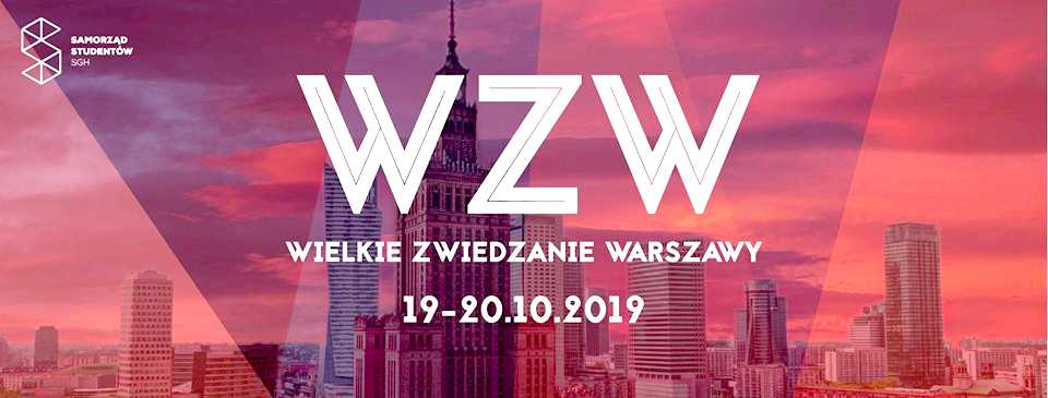 Wielkie Zwiedzanie Warszawy organizowane przez Samorząd Studentów SGH