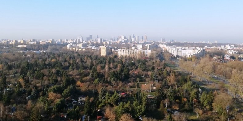 Panorama Warszawy nad Stegnami