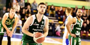 Koszykarze Legii - na pierwszym planie Michał Michalak