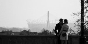 Stadion Narodowy. Autor: Piotr "Weldon" Abramczyk - 3 miejsce w etapie styczniowym Warszawskiego Konkursu Fotograficznego 2020 r.