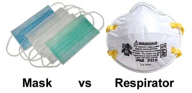 Maski - chirurgiczna i oddechowa (respirator)