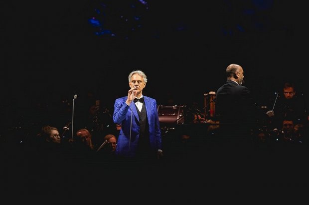 Andrea Bocelli podczas występu