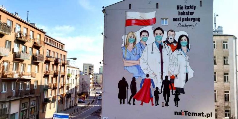 Mural Wdzięczności dla Służby Zdrowia. Projekt Grupy naTemat