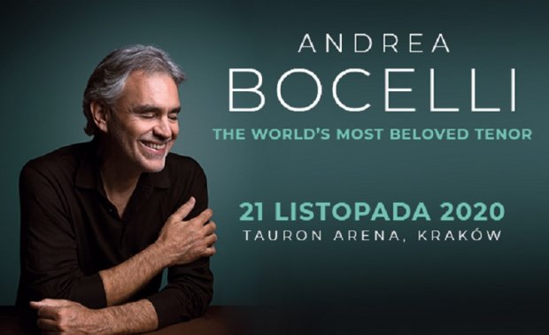 Andrea Bocelli krakowski plakat