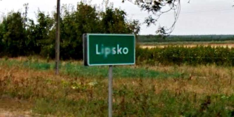 Lipsko - tablica miasta