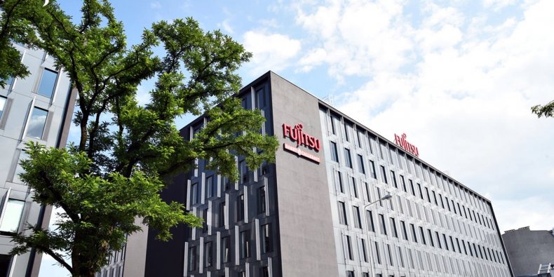 Fujitsu - jeden z budynków w Łodzi