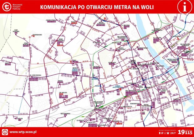 Komunikacja po otwarciu metra na Woli