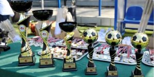 Turniej Dzieci Polonii - Dzieciom - pamiątkowe puchary i medal