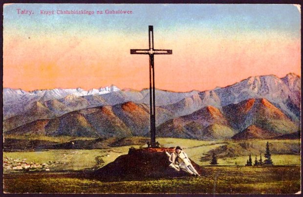 Krzyż Chałubińskiego na Gubałówce - zdjęcie z 1916 r Wydawnictwo Sztuka Kraków