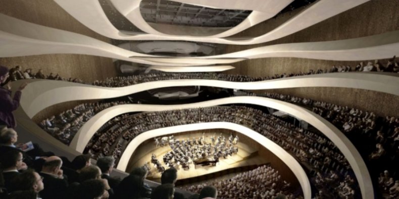 Sala koncertowa Sinfonia Varsovia - wizualizacja