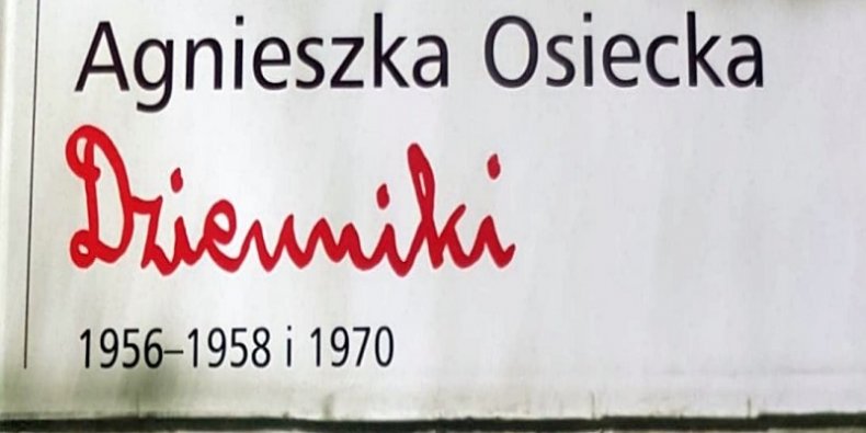 Dzienniki Agnieszki Osieckiej fragment okładki