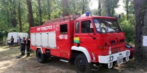 Zastęp OSP Tomczyce - wsparcie Pucharu Piłki Błotnej w Tomczycach