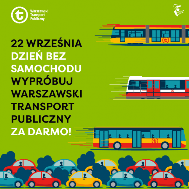 Dzień bez samochodu - plakat roku 2021