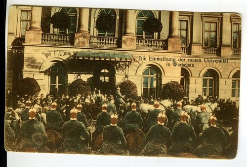 Inauguracja roku akademickiego Inauguracja roku akademickiego na UW 1915-16. Fot. Archiwum UW