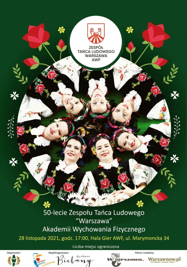 Zespół Tańca Ludowego ''Warszawa'' Akademii Wychowania Fizycznego w Warszawie - plakat