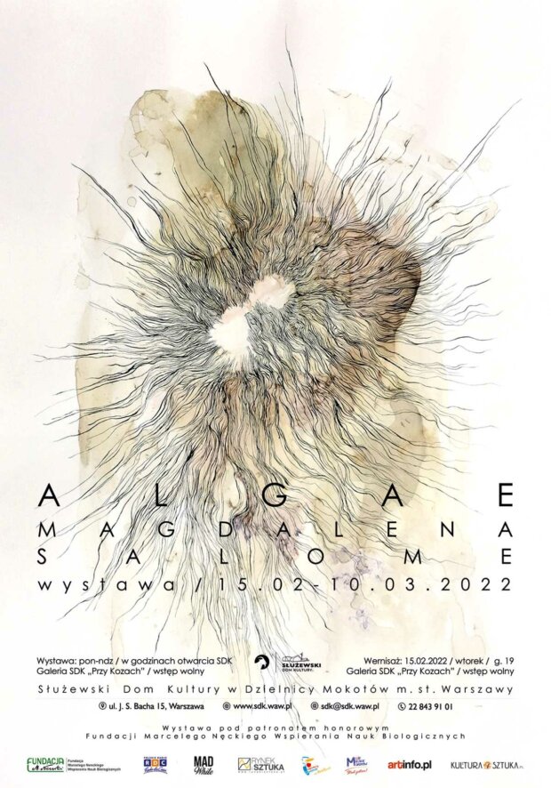 Magdalena Salome - plakat wystawy Algae