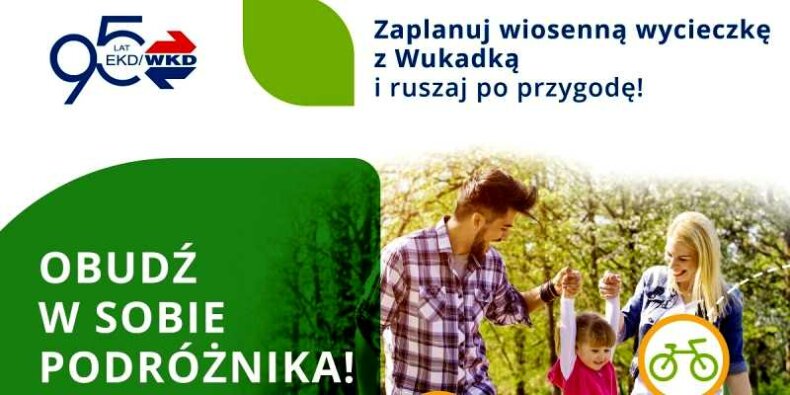 Wypoczynek i rekreacja z WKD - z plakat