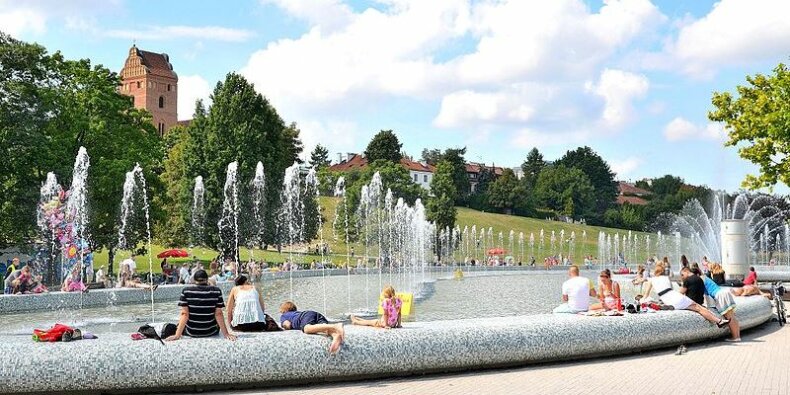 Multimedialny Park Fontann Warszawa. Fot. Adrian Grycuk (Wikimedia)