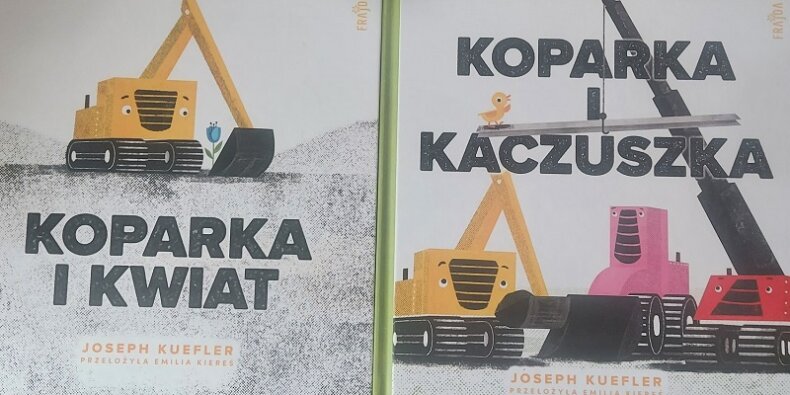 Koparka i... okładki książek