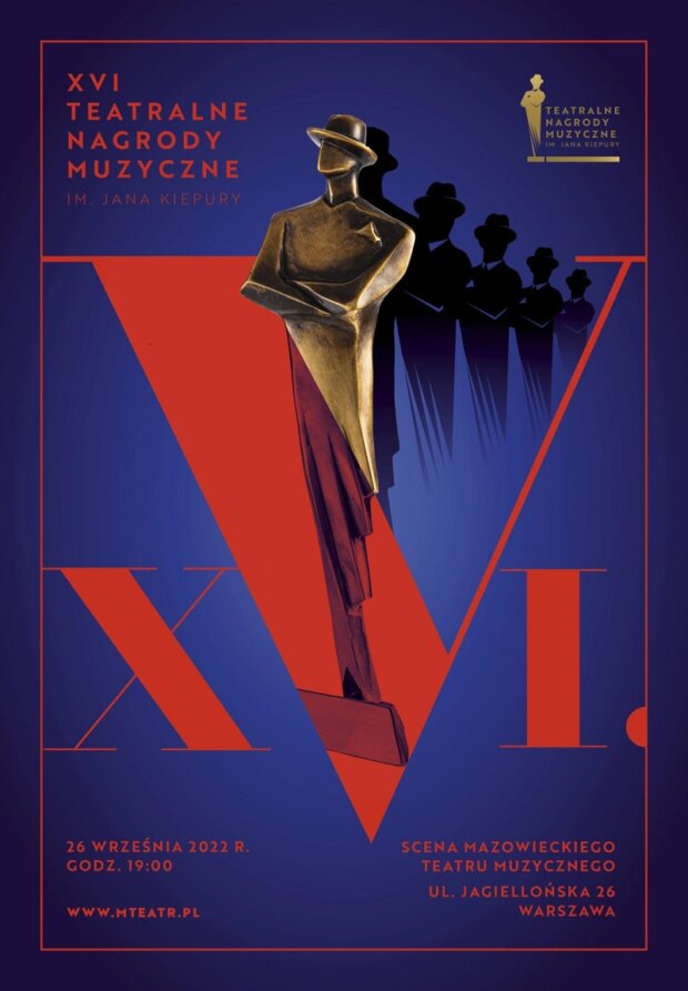 XVI Teatralne Nagrody Muzyczne plakat