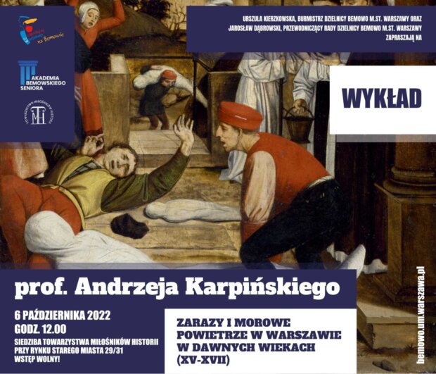 Wykład profesora Andrzeja Karpińskiego - plakat