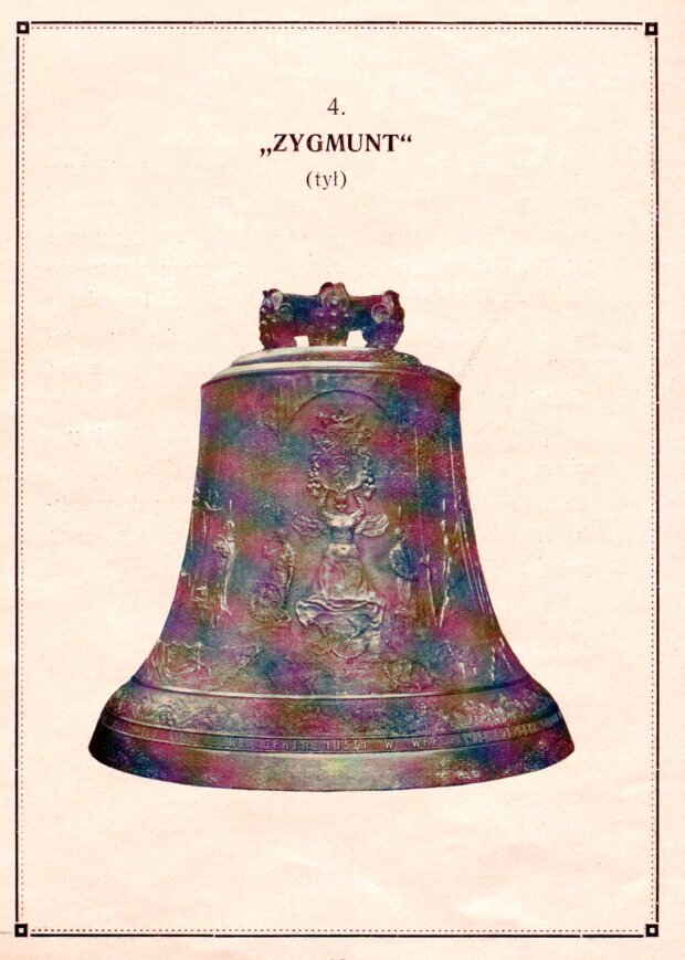 Dzwon "Zygmunt" ważący 2375 kg. Zbiory autora