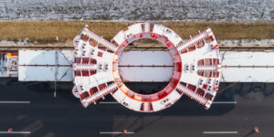 Transport tarczy TBM przez Warszawę