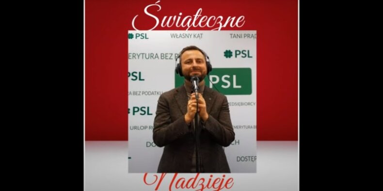 Świąteczne nadzieja - politycy śpiewają świąteczną piosenkę