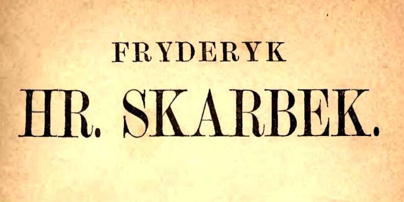 Fragment z okładki książki o Fryderyku Hrabim Skarbku