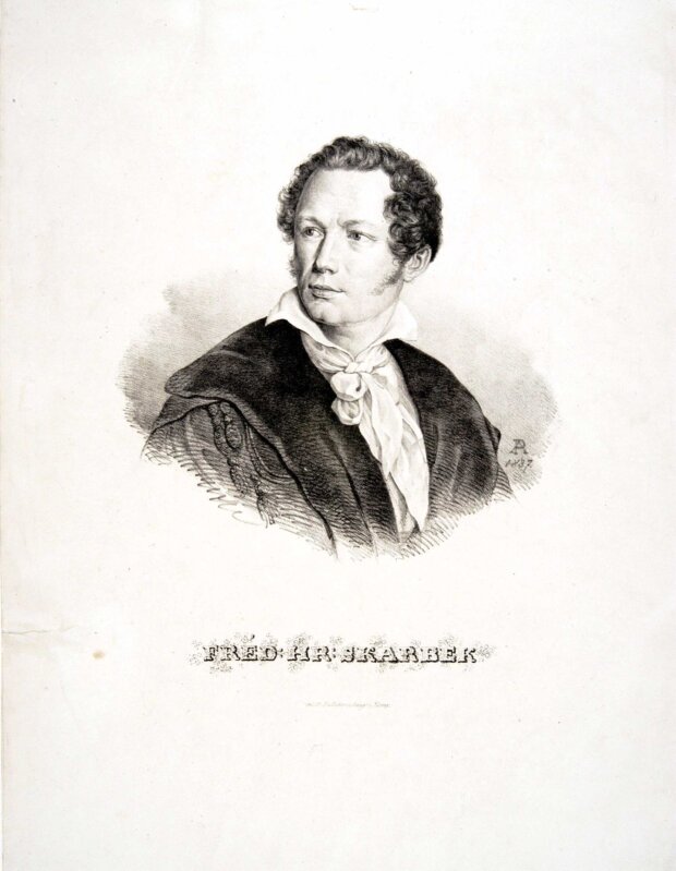 Fryderyk Skarbek według ryc. Piwarskiego (ok. 1820-30 roku). Zbiory: BN Polona