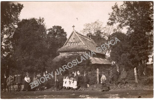 Kościół w Zatorach, przed 1932 r. Zbiory Jarosława Gryca z Pułtuska