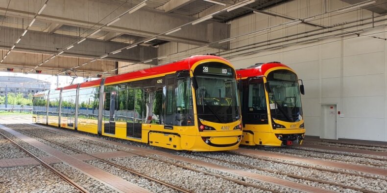 Tramwaje Hyundai Rotem fot. Tramwaje Warszawskie