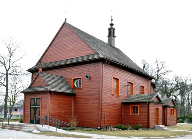 Drewniany kościół w Gliniance. Zagrał w serialu "Ranczo". Fot. Jacek Wiśniewski