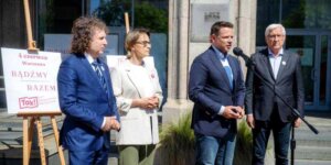Organizatorzy marszu na spotkaniu zapowiadającym wydarzenie. Fot. Rafał Motyl
