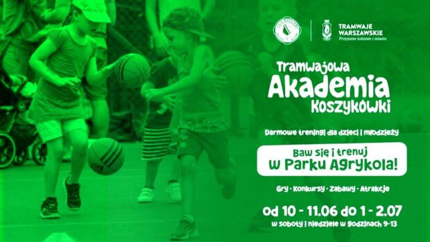 Plakat Tramwajowa Akademia Koszykówki, fot. legiakosz.com