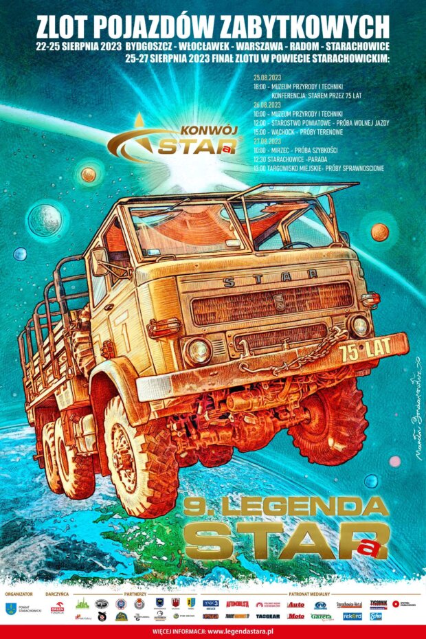 9. Legenda Stara - plakat. Autor Marcin Bondarowicz