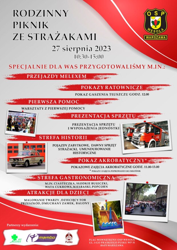 Dzień Otwarty w OSP Wesoła - plakat