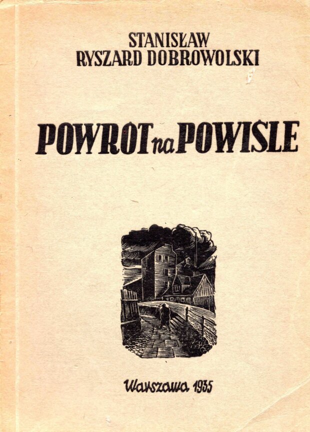 Powrót na Powiśle - okładka poematu St. R. Dobrowolskiego. Warszawa 1935