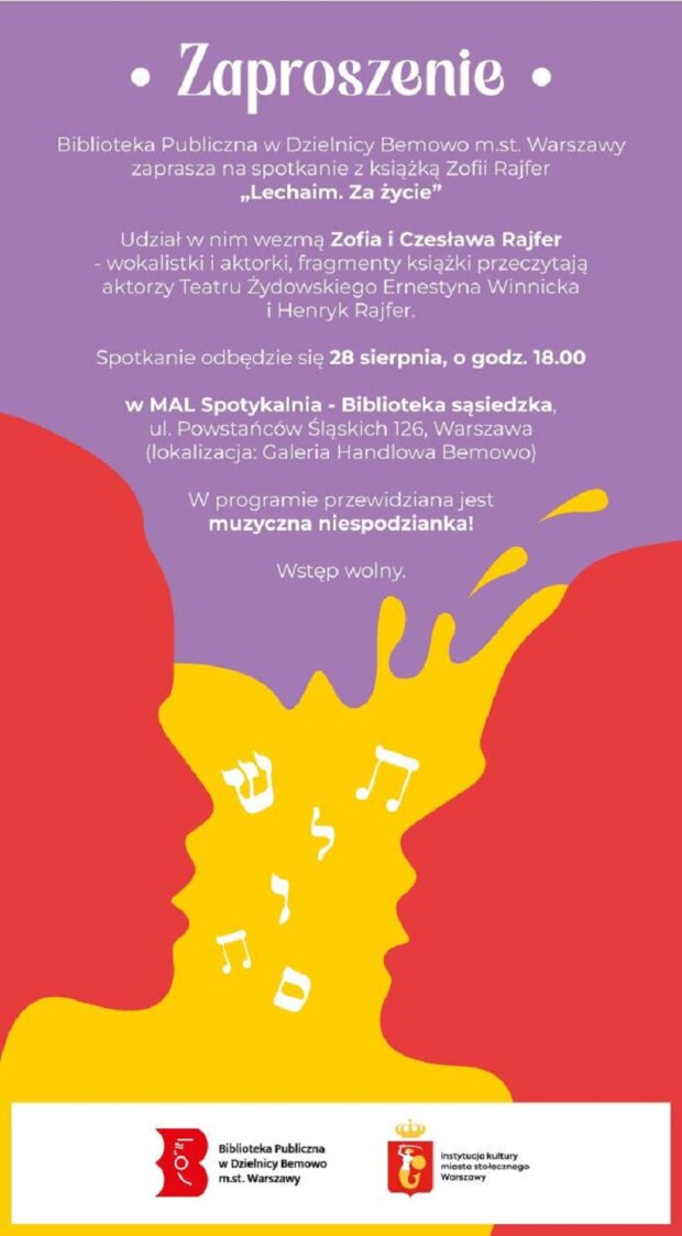 Spotkanie z Zofią Rajfer plakat