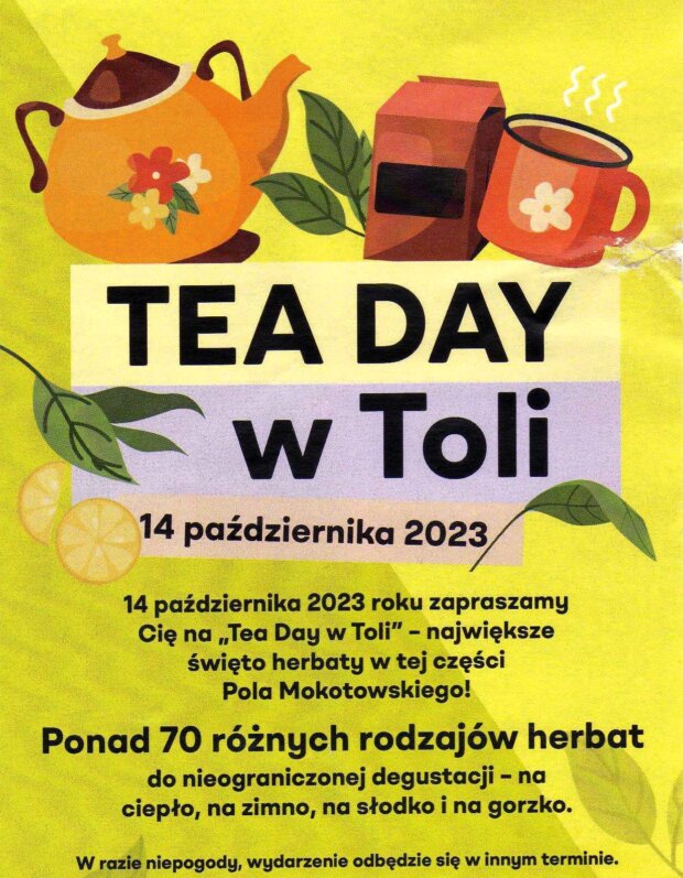Tea Day w Toli - ulotka