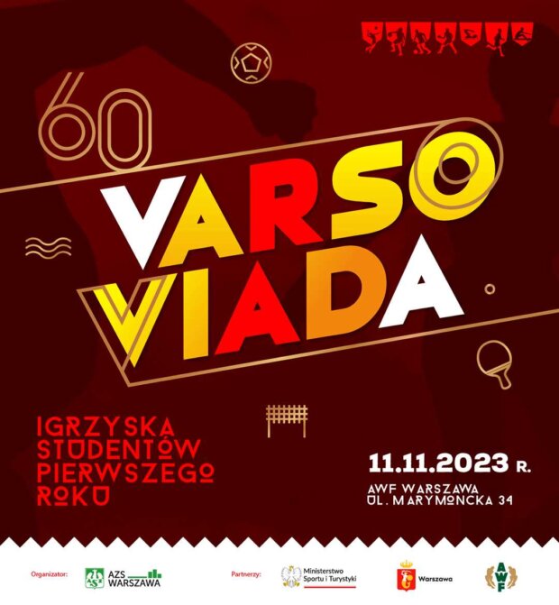 60. Varsoviada - plakat. Źr. AZS Warszawa