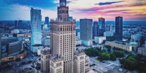 Warszawa centrum miasta z Pałacem Kultury. Fot. mat. prasowy