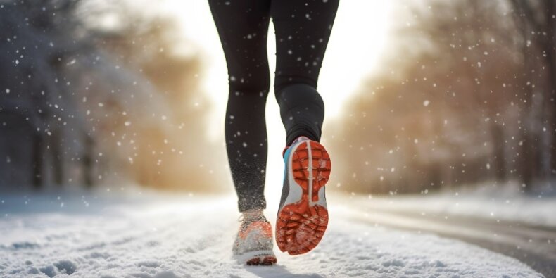 Bieganie w zimie - jedna z aktywności sportowych. Fot. Mat. prasowy