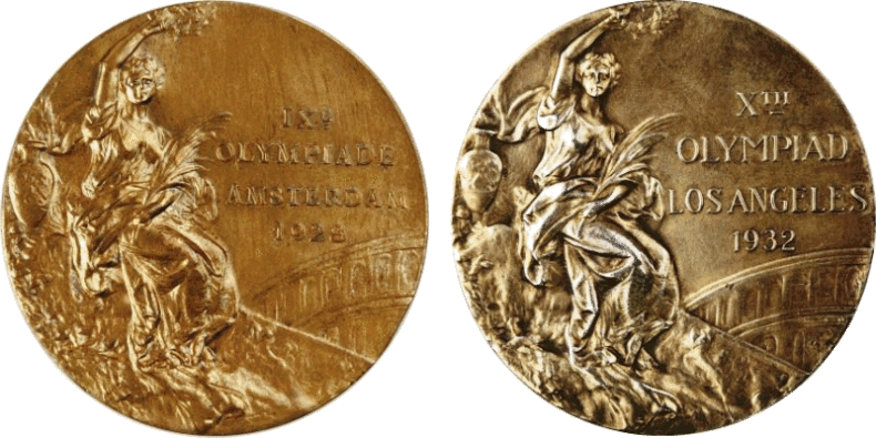 Pierwsze polskie złote medale olimpijskie - z 1928 i 1932 roku Arch. MSiT
