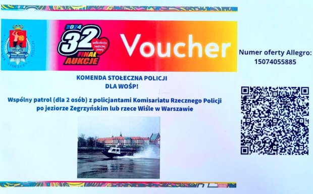 Voucher na patrol z policjantami Komisariatu Rzecznego Komendy Stołecznej Policji