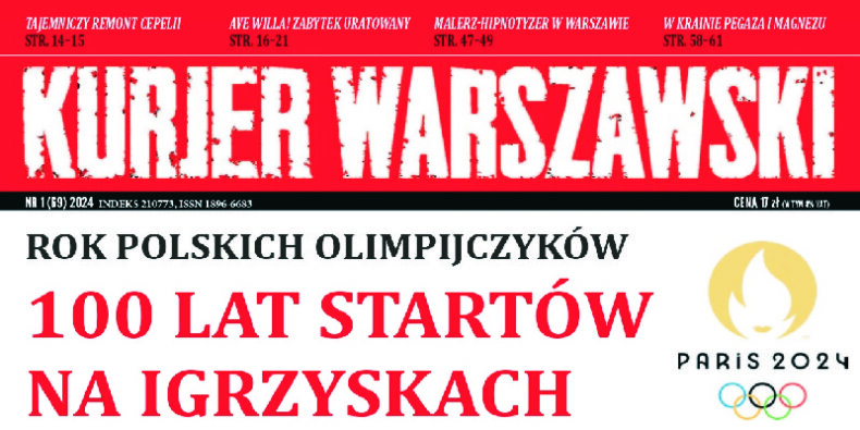 Kurier Warszawski - część okładki z nr 1 w 2024 r.