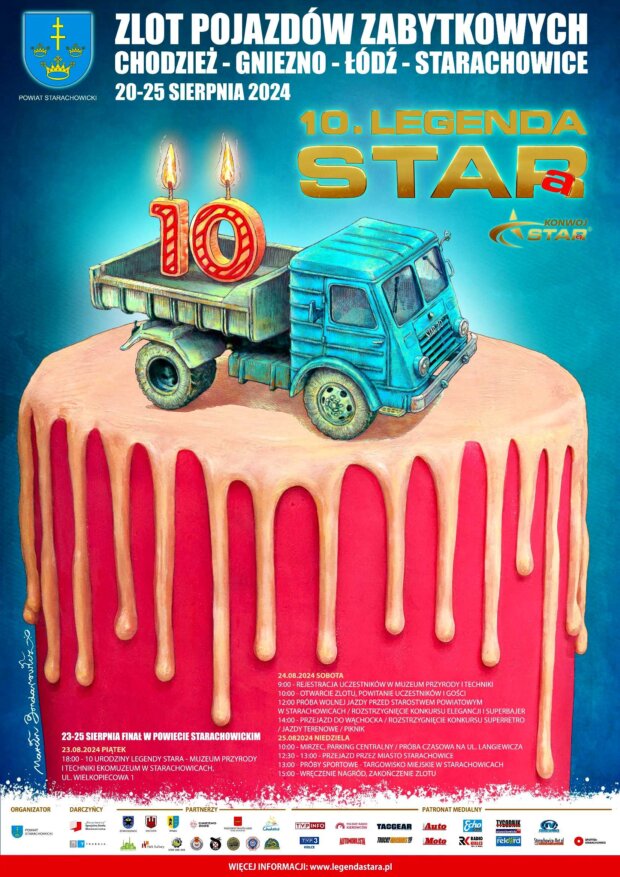 10. Legenda Stara. Plakat, autor Marcin Bondarowicz (2024). Fot. Mat. prasowy
