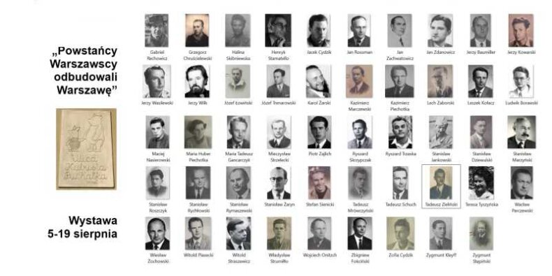 Plakat wystawy ''Powstańcy Warszawscy odbudowali Warszawę''. Fot. mat. prasowy