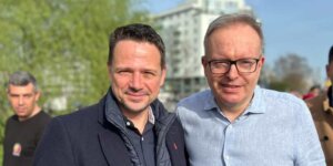 Rafał Trzaskowski i Tomasz Mencina. Fot. FB Tomasza Menciny