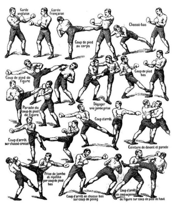 Savate - techniki stylu walki. Fot. arch. autora